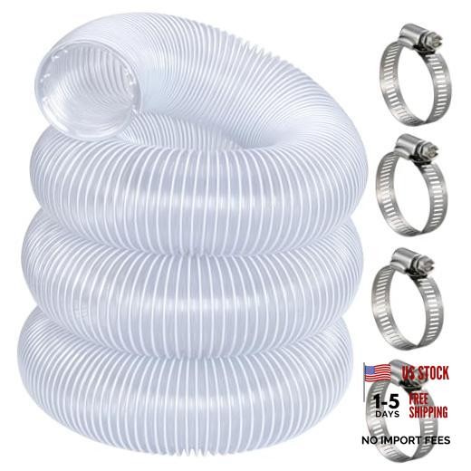 Heavy Duty Dust Collection Hose 1-1/2&Prime; × 10 ft PVC 1.5in-10ft Thickened Style