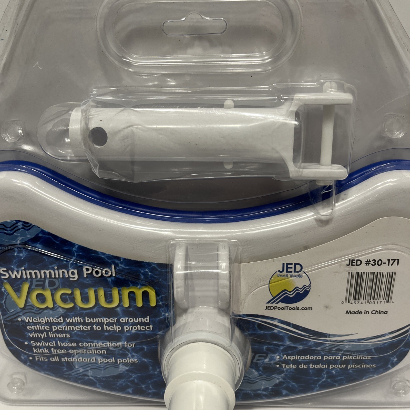 « NEW » JED #30-171 SWIMMING POOL VAC WEIGHTED HEAD/BRUSH WITH BUMPER ALL AROUND