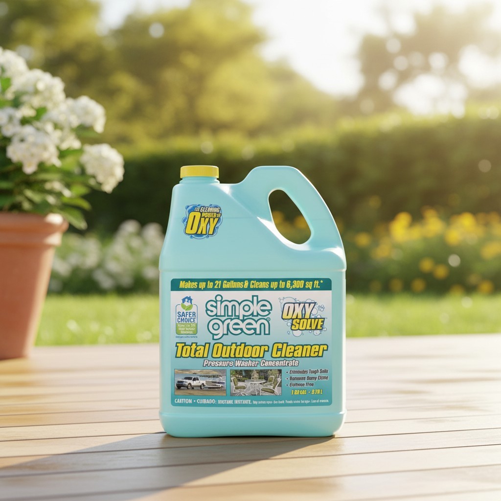 EPA Certified Oxy Solve Total Outdoor Cleaner – Concentrated Formula, 6400 sq ft