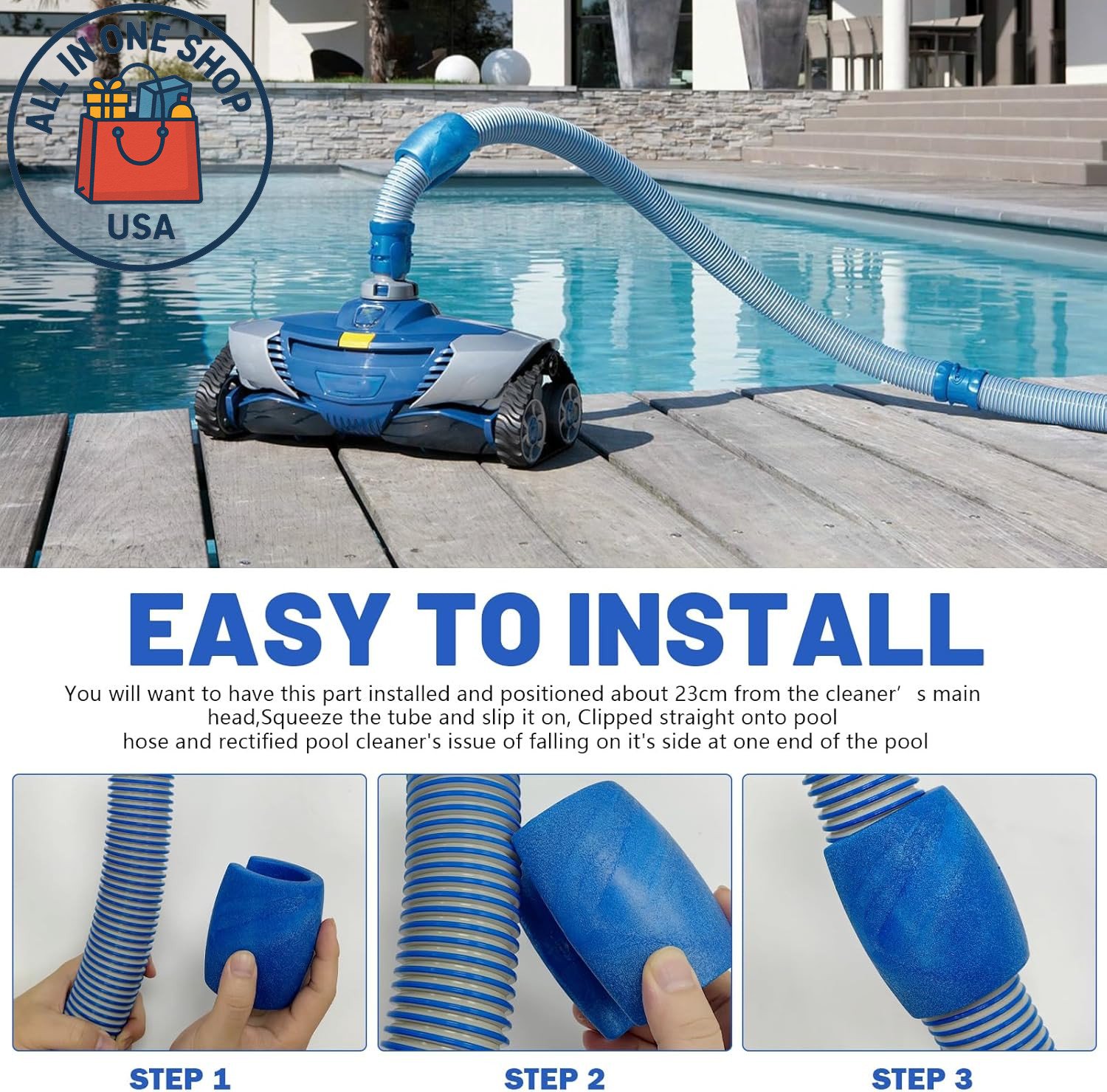 Pool Systems Cleaner Hose Float for Zodiac MX8/MX6 – 2 Pack