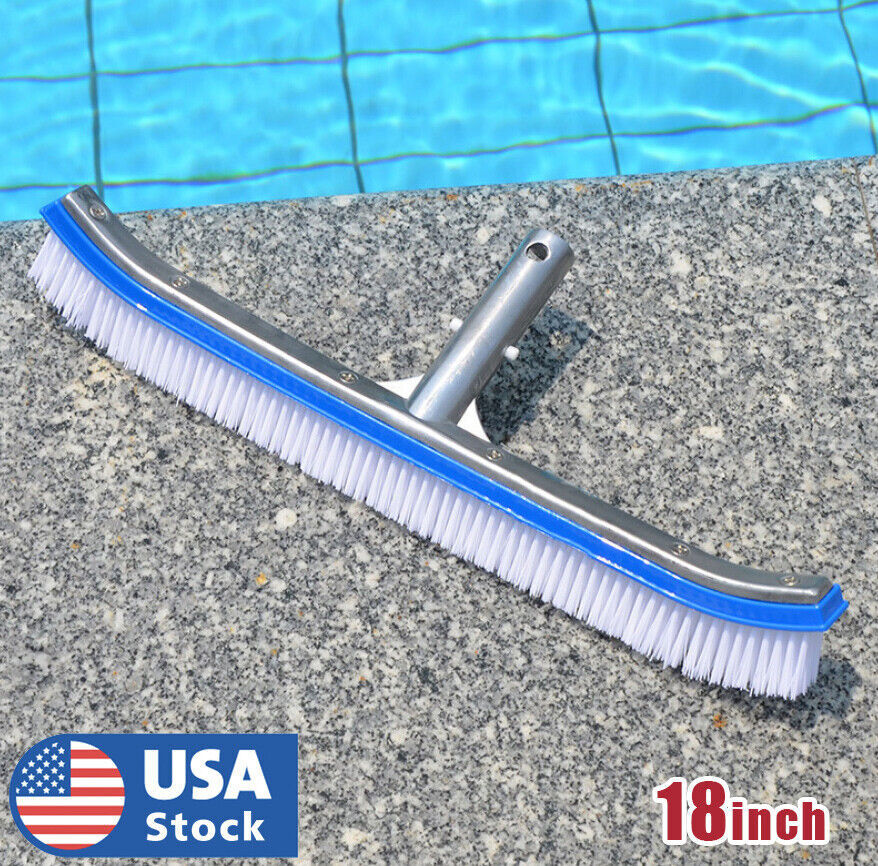 US (3 Styles) Aluminium Swimming Pool Cleaning Brush Head Heavy Duty Wall Floor