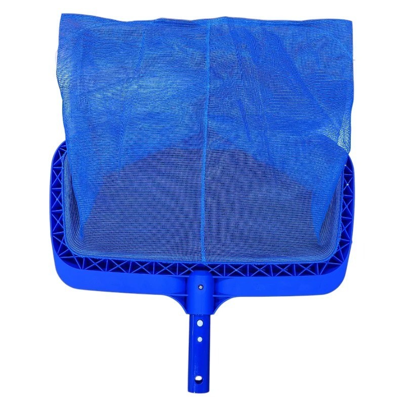 Swimming Pool Leaf Rake Deep Bag Skimmer Net Thick Frame Detachable Handle