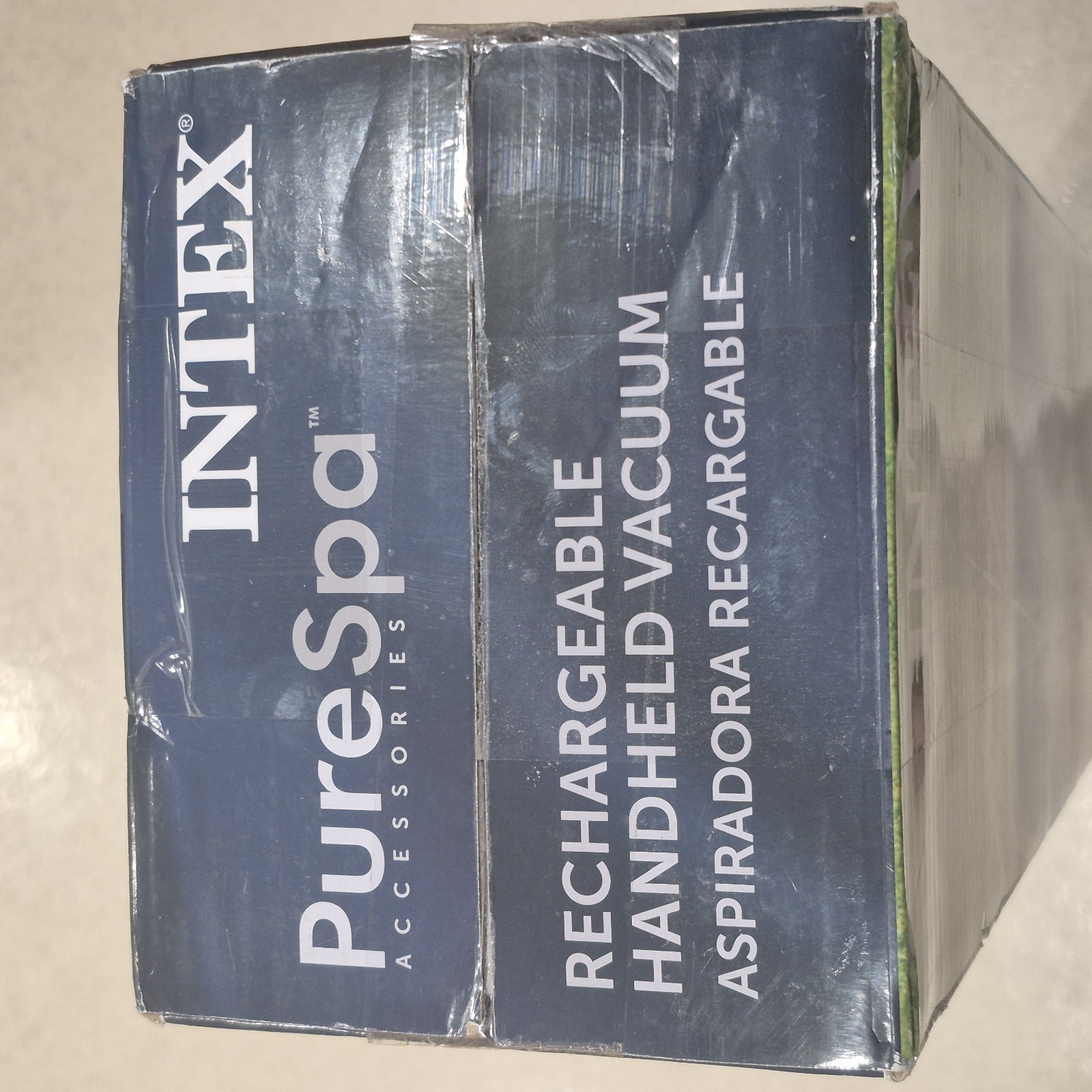 Intex Rechargeable Handheld PureSpa Swimming Pool Vacuum, Gray (Open Box)