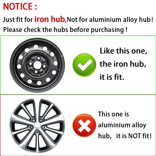 Yellowish Green Hubcap Wheel Cover 14 inch Black with Yellowish Green
