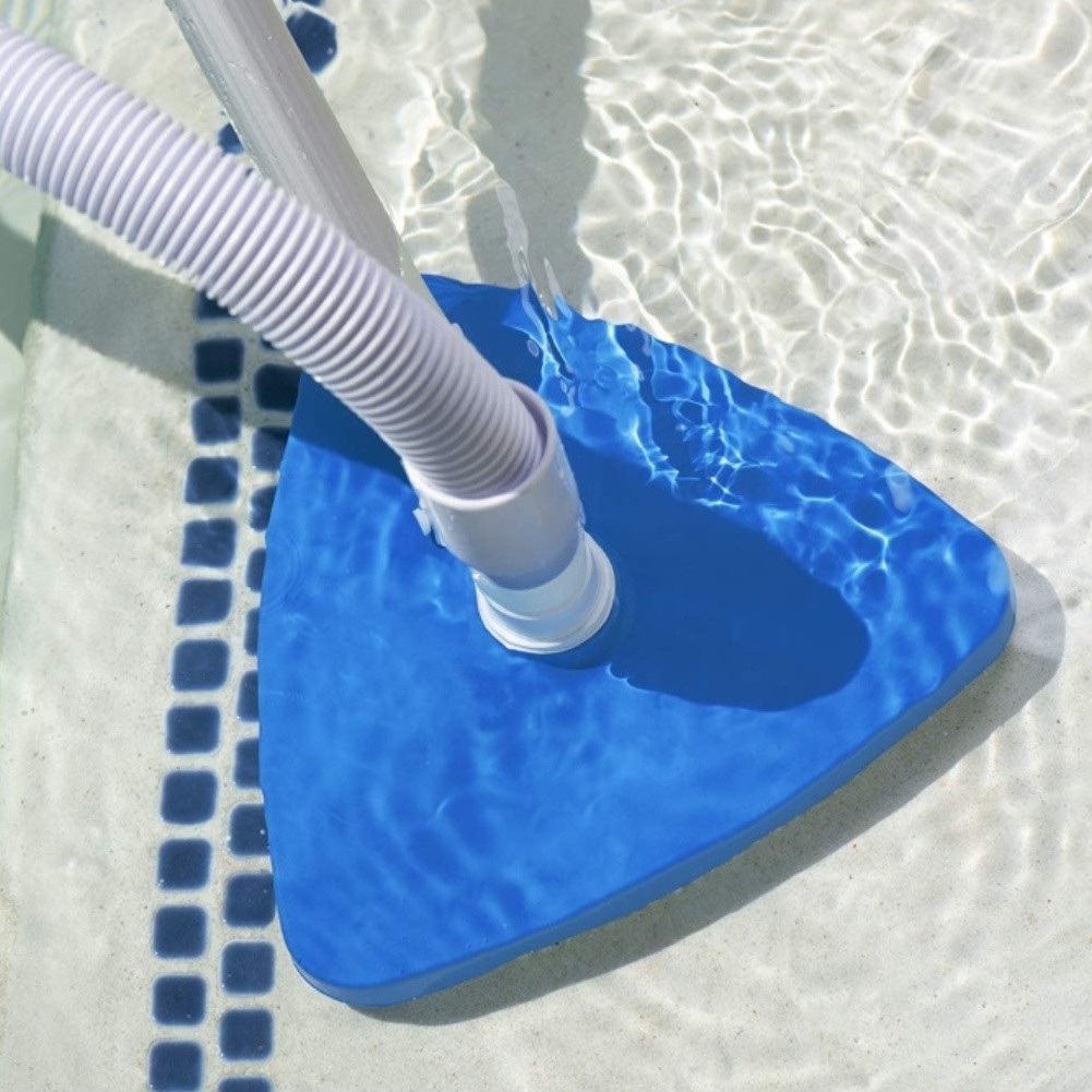 Triangular Pool Vacuum Head Plastic Weighted for Vinyl Liner and Inground Pools