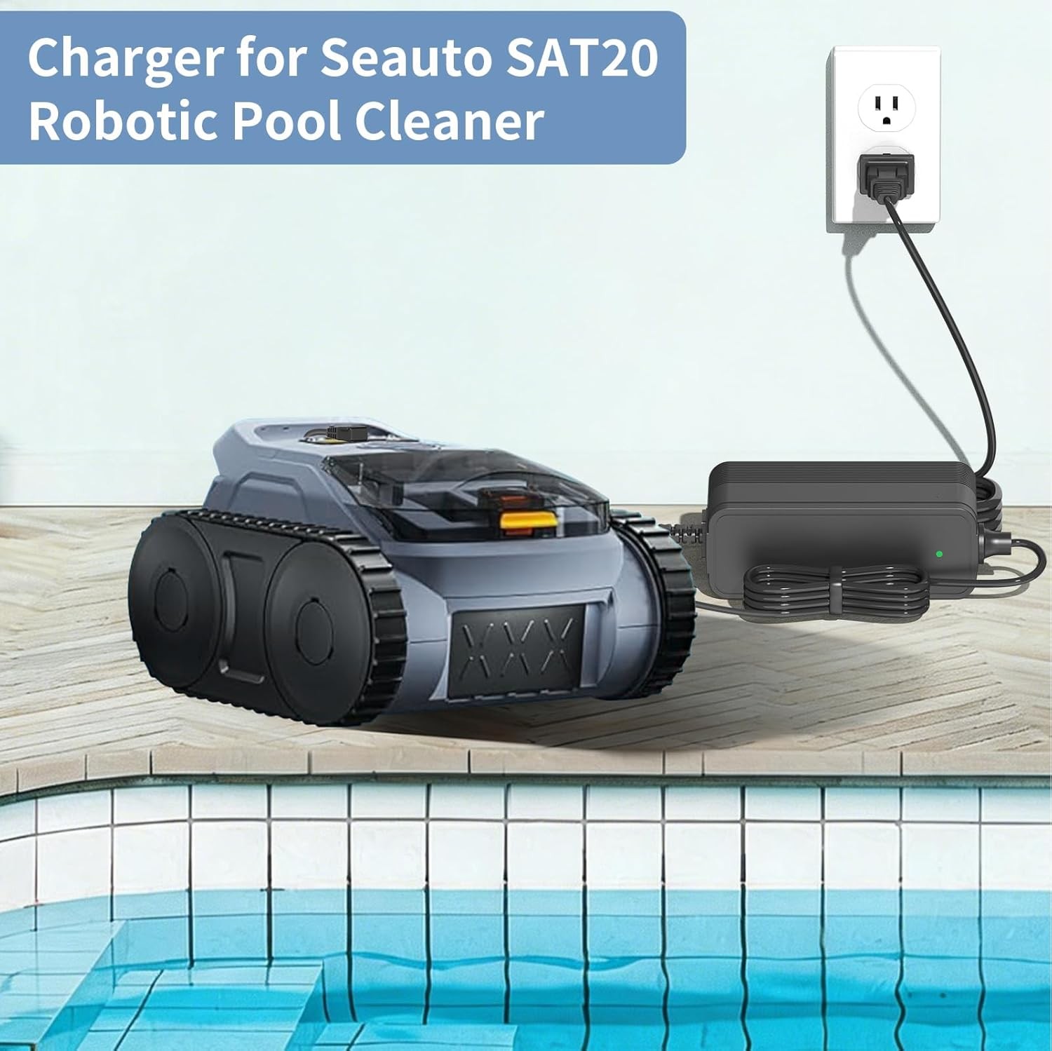28V Charger for Robotic Pool Cleaner Seauto RERIOU Zyerch HISION SAT20/25