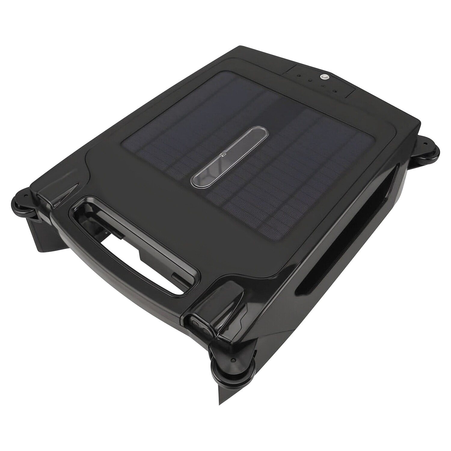 Solar Powered Auto Robotic Pool Surface Skimmer Cleaner w Cleaning Battery Power