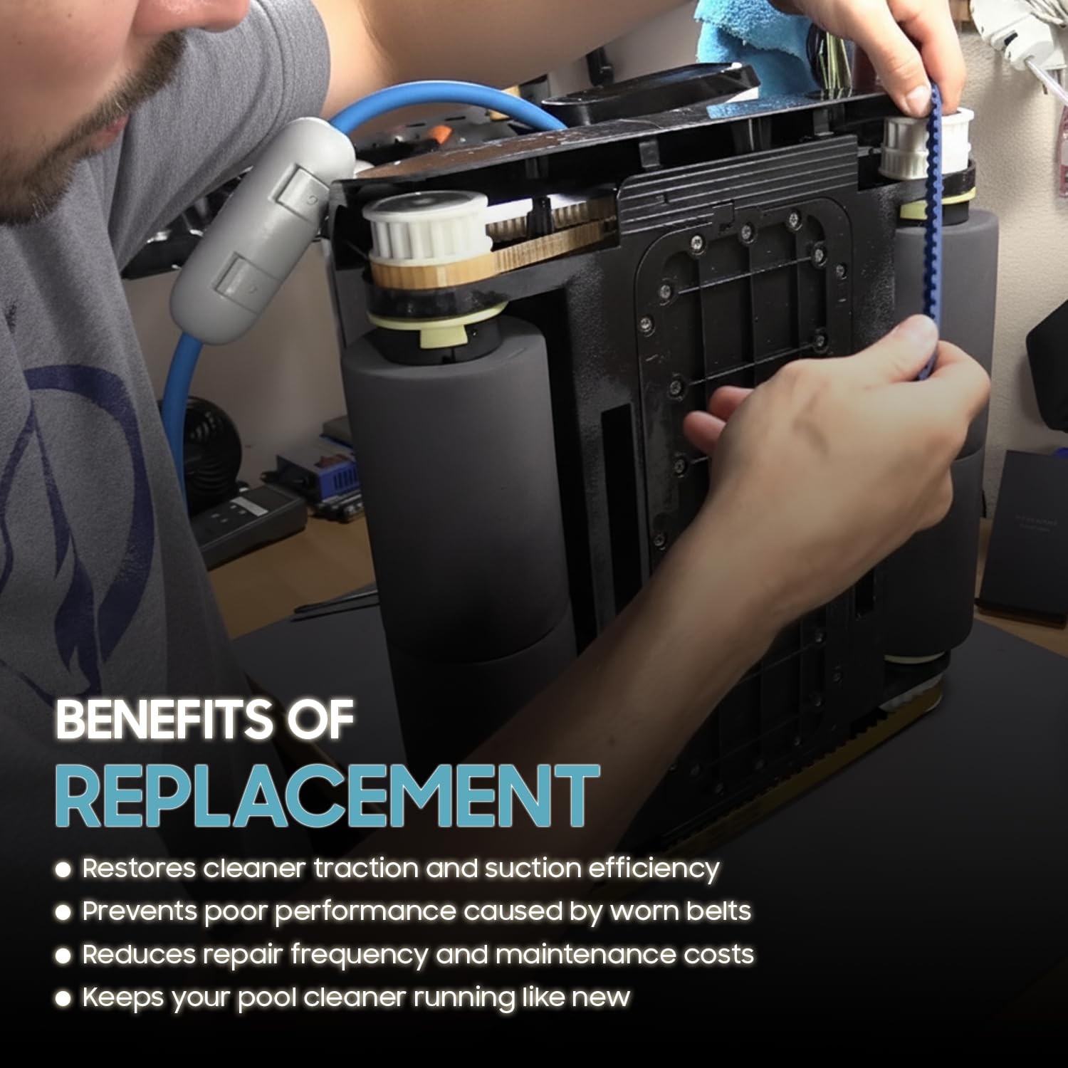 Seentech 9-100-1017 Pool Cleaner Belt Replacement Kit (Small + As Picture