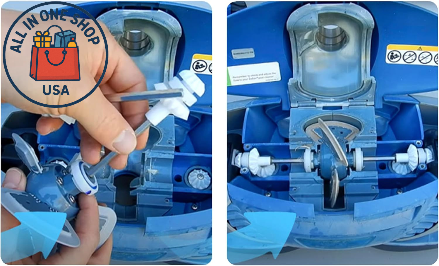Pool Cleaner Tune-Up Kit: R0526100 Track, R0525100 Drive Shaft, R0527000 Bearing