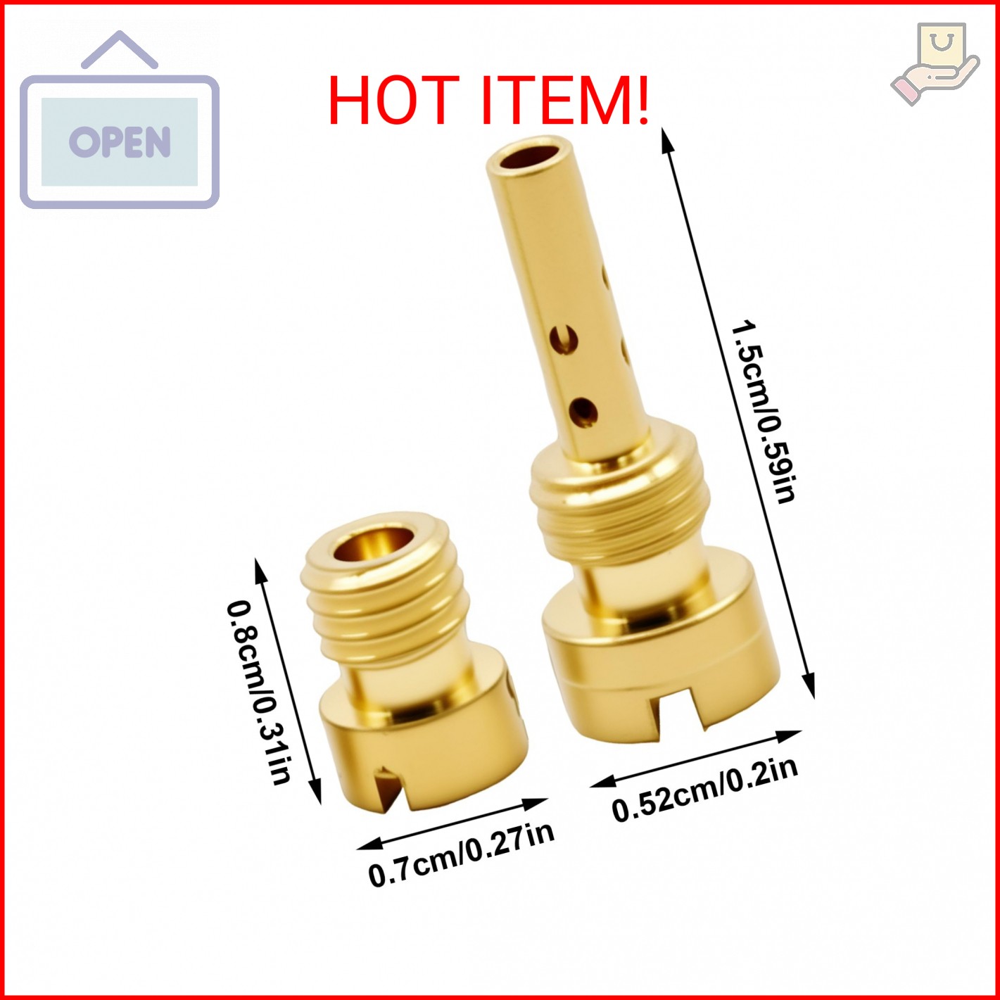 laffoonparts 7 Pcs 27490-04 Carburetor Main Slow Jet Kit, Replacement for Harley