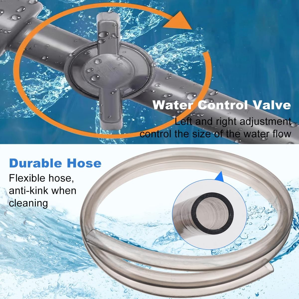 Hot Tub Vacuum Spa Vac, 10FT Manual Spa Vacuum Wand Cleaner Cordless Pool Cle…