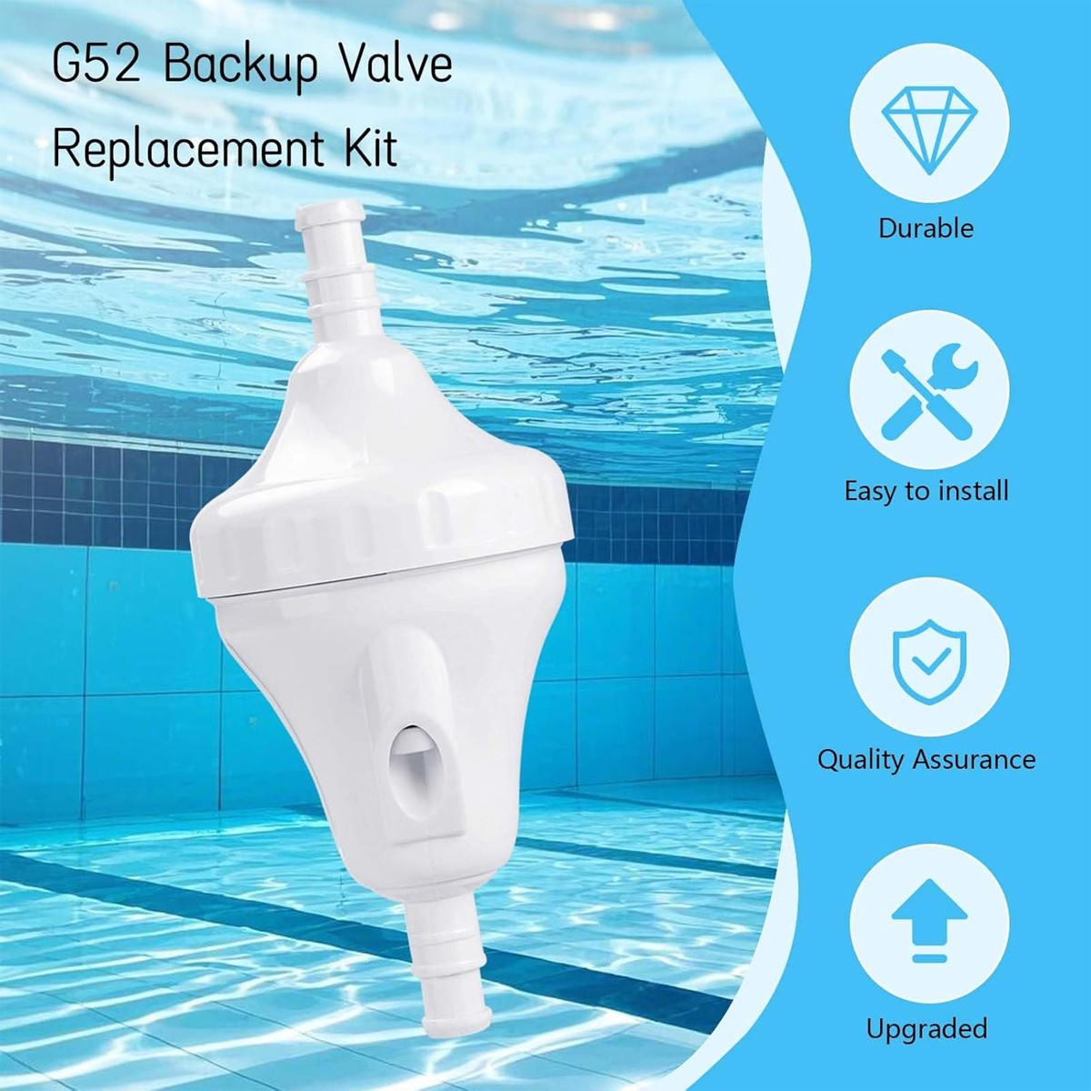 G52 Backup Valve Replacement Compatible with Polaris 280,380,480 Pool Cleaner