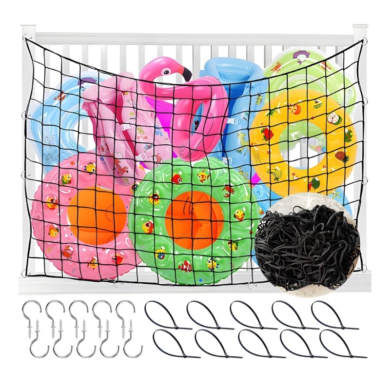 Oversized Swimming Pool Gear Holder Net Suitable For Beach Garden And Outdoor