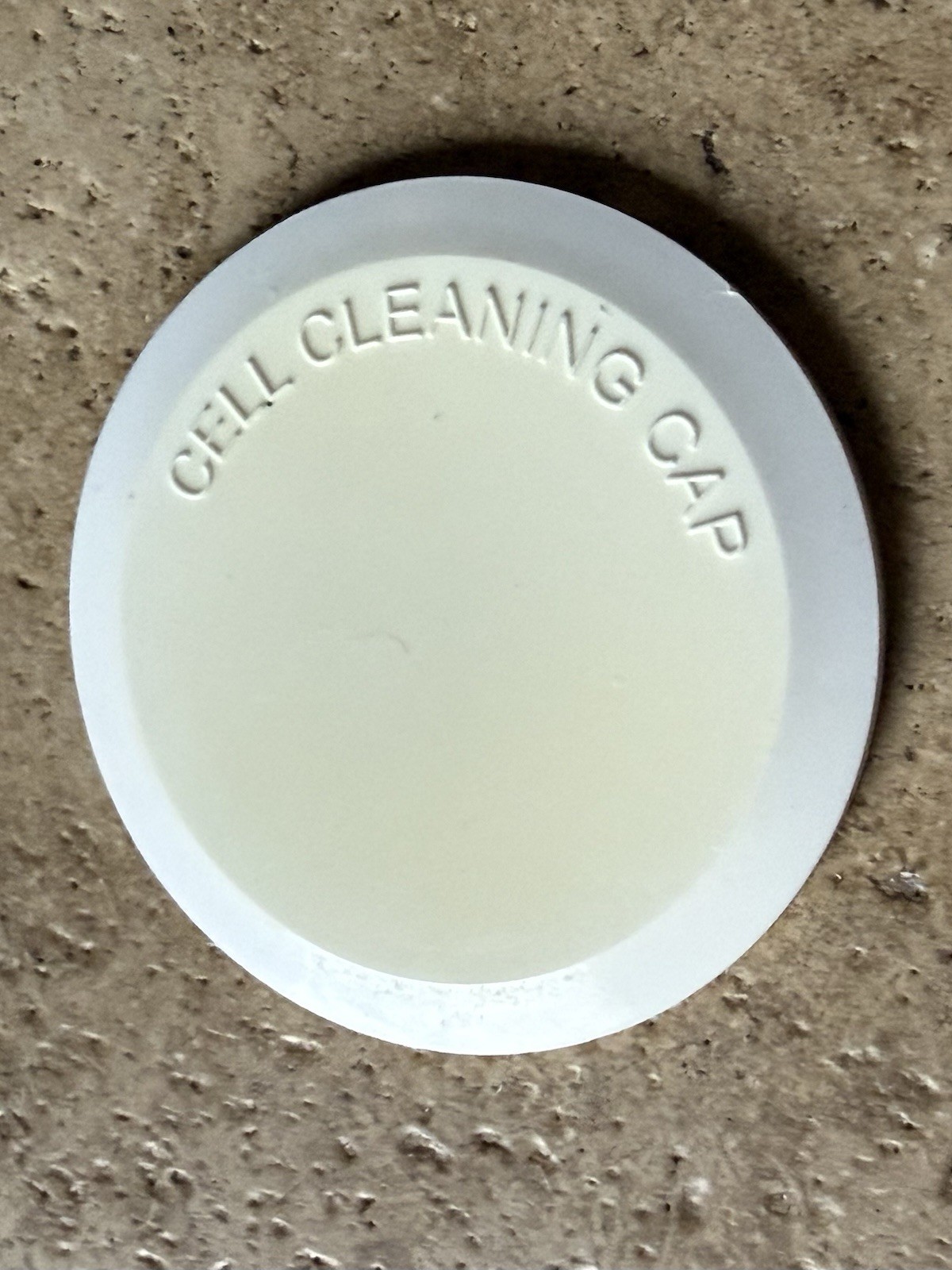 Salt Cell Cleaning Cap 3.5&Prime; Pool Salt System Cap White NOS