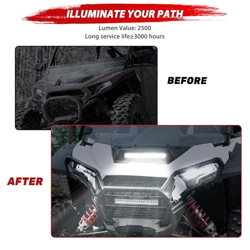 LED Turbo Hood Scoop Compatible with 2024 2025 Polaris RZR XP 1000/ XP 4 1000