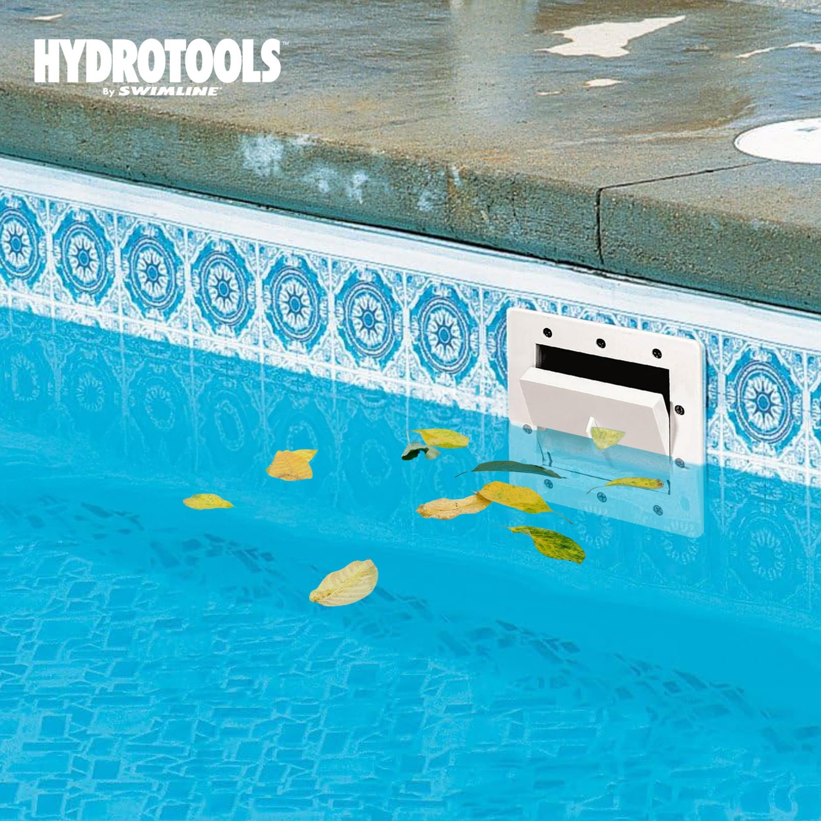 Swimline HYDROTOOLS Standard ABS Thru-Wall Skimmer One Size, (White)