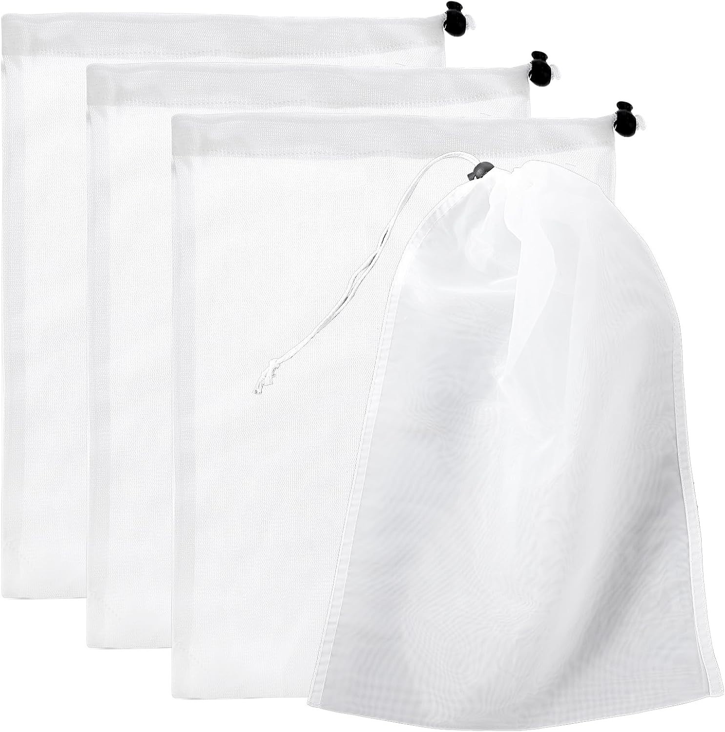 4 PCS Pool Vacuum Replacement Mesh Bag, Fine Mesh Filter Bags Pool Cleaner Ba…