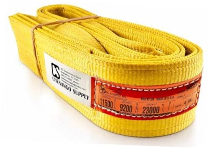DD Sling 4 Inch x 8 Foot Nylon Lifting Sling – USA Made, 11,500 lb Vertical,