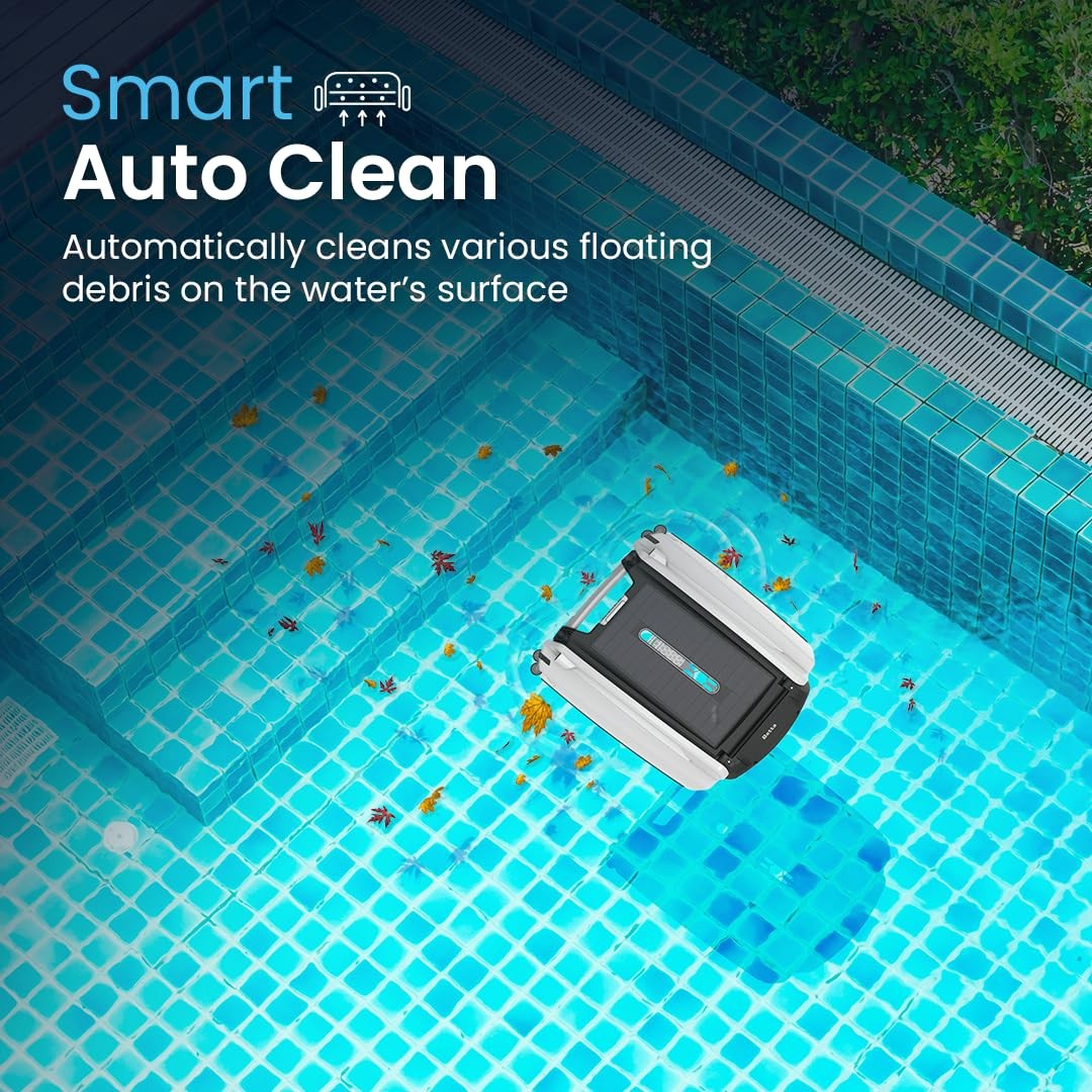 Betta SE Solar-Powered Robotic Automatic Pool Skimmer Cleaner with Carrying a…