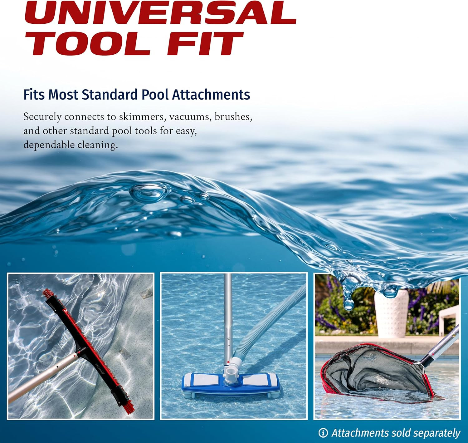 SKIMLITE MANUFACTURING Snaplite Telescopic Pool Pole 16 Ft Adjustable Cleaning P