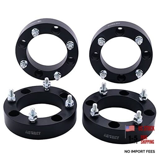 Black Forged 4×156 ATV Wheel Spacers 1.5 Inch with 12×1.5 1.5 Inch – Pack of 4