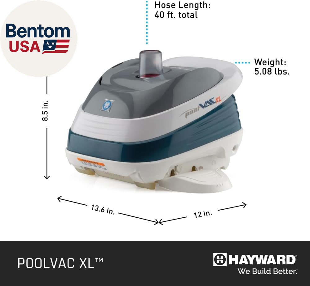 Pool Vac XL Suction Pool Cleaner (Pool Vacuum for Inground Pools) Automatic in G