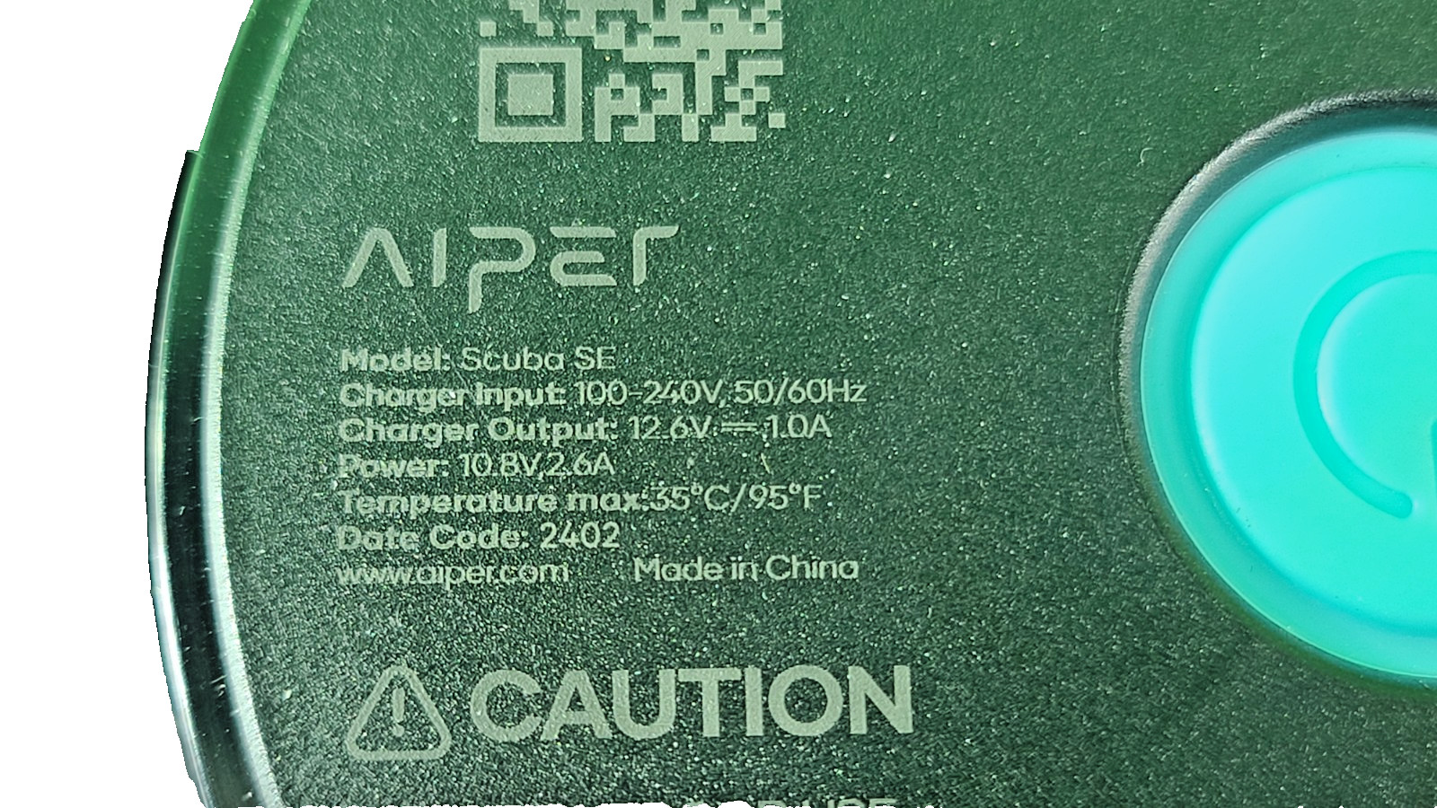 Aiper Scuba SE Cordless Vacuum Pool Robotic Cleaner OEM Top Cover With Motor-BLK