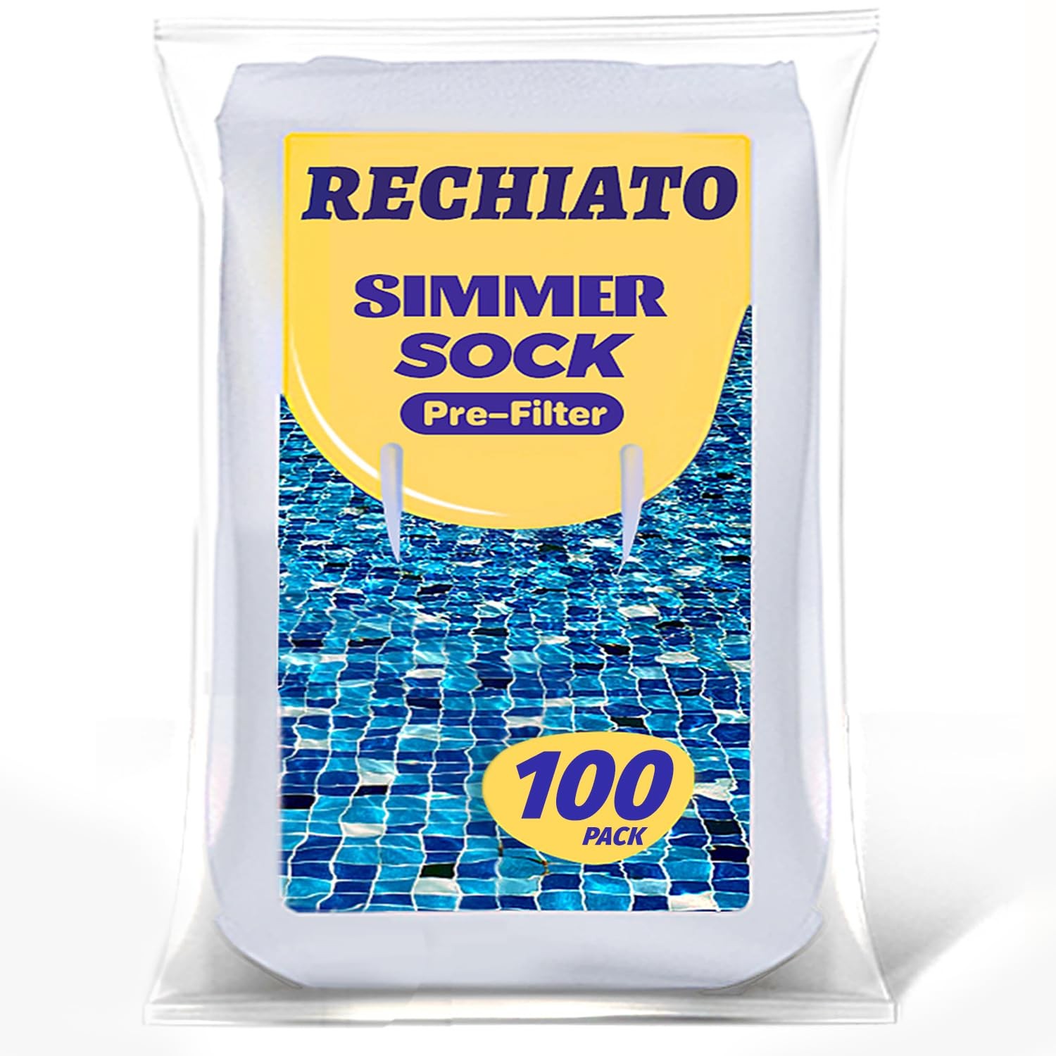 100 Pack Pool Skimmer Socks Reusable Pool Socks for Above Inground Pools
