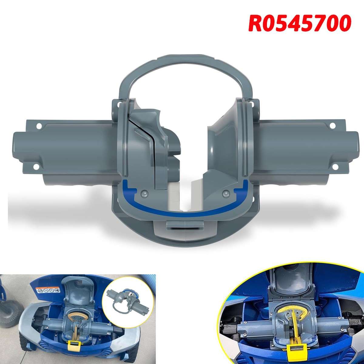 MX8 Middle Engine Housing w/ Ramp 2 Seals for Zodiac MX8 Elite Baracuda R0545700
