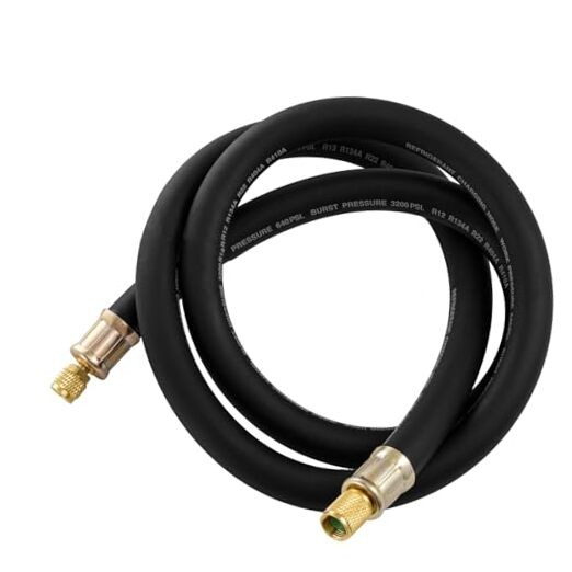 1/2&Prime; Diameter HVAC Vacuum Hose, 60 » HVAC Vacuum Refrigerant Charging Hose