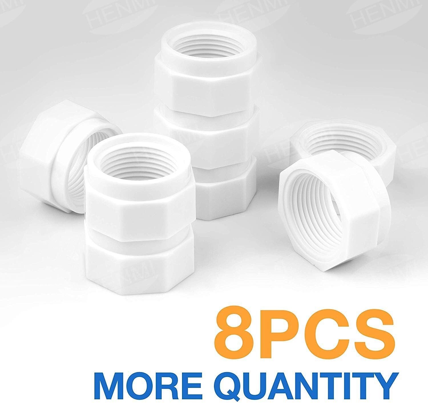 8-Pack Pool Cleaner Feed Hose Nut for Polaris 280, 380, 180 D15