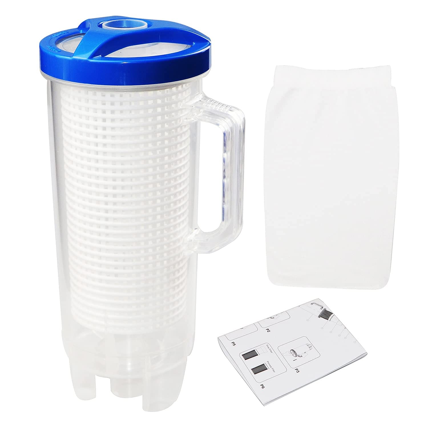 Large Pool Leaf Catcher,Leaf Canister Pool Vacuum, in-line Pool Filter Canister