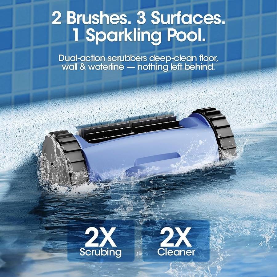 Seauto SAT20PRO Cordless Robotic Pool Vacuum, Pool Cleaner with Sonar Navigation