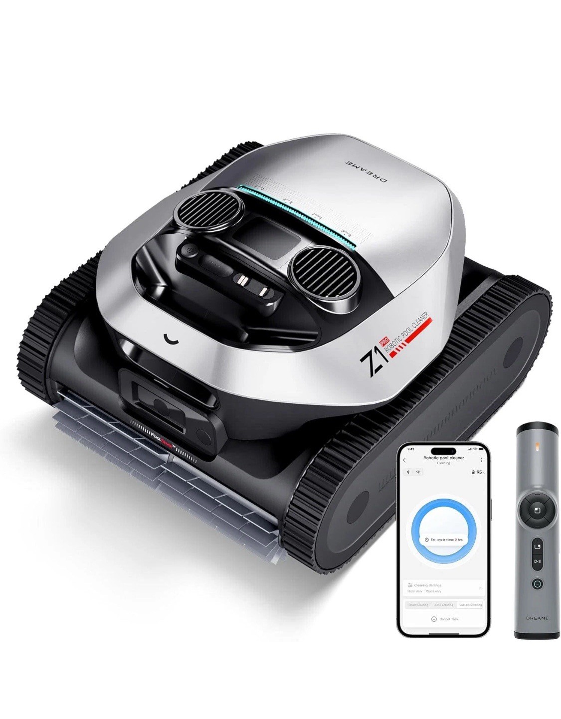 DREAME Z1 Pro Cordless Robotic Pool Cleaner LiFi APP Control Auto-Retrieval ｜New