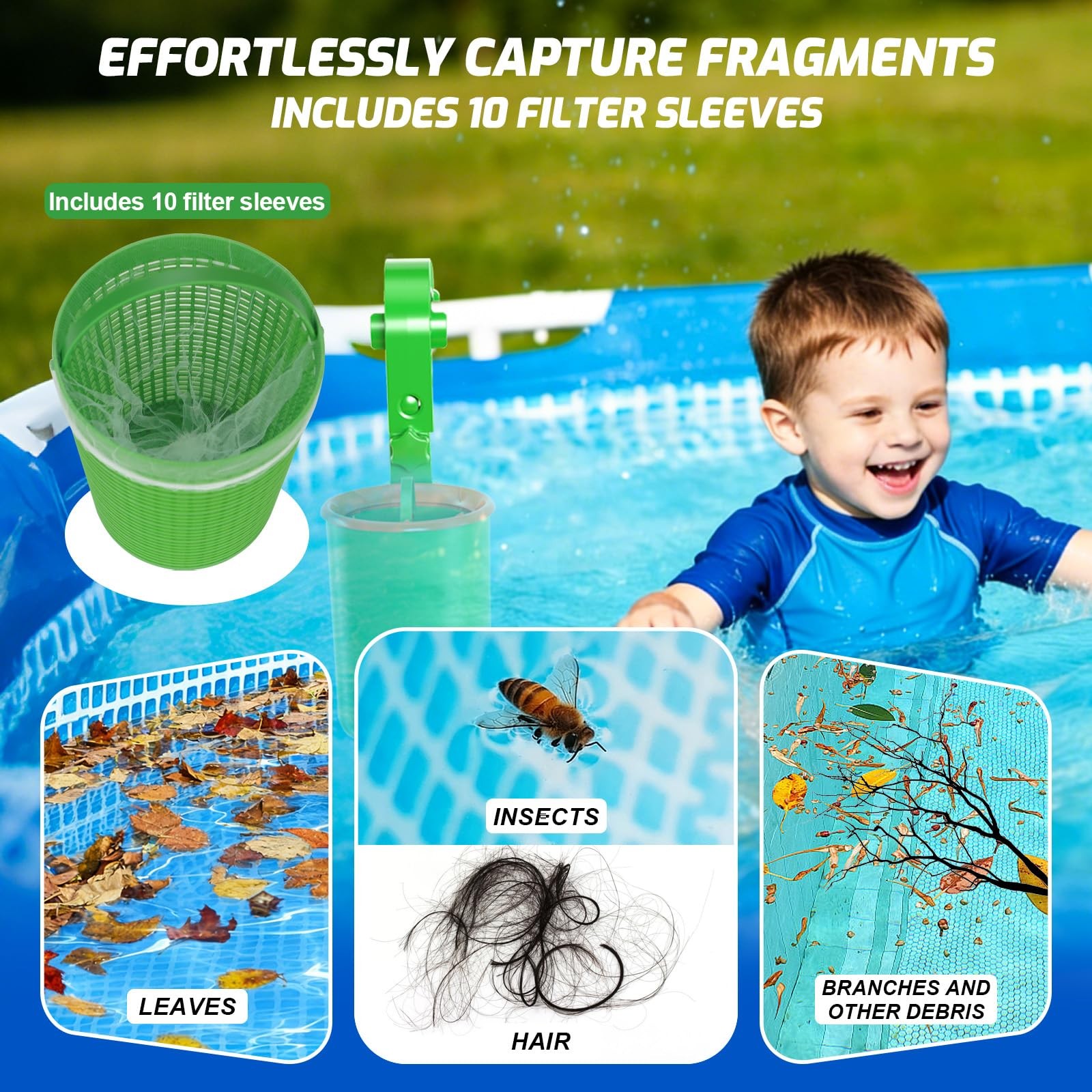 Above Ground Pool Skimmer, Adjustable Floating Pool Filter, above ground pool…