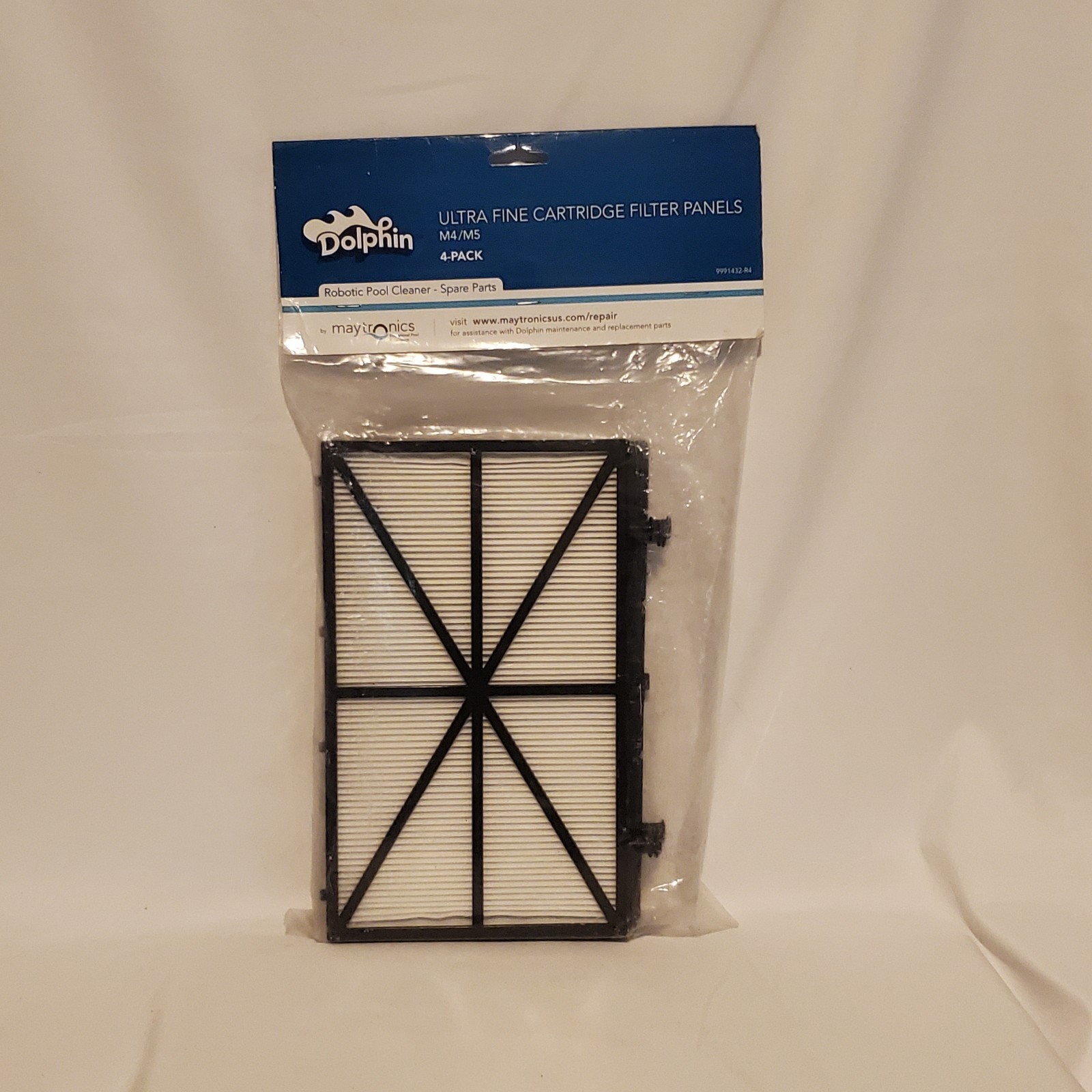 Maytronics Dolphin Large Ultra Fine Cartridge Filter Panel – 4 Pack