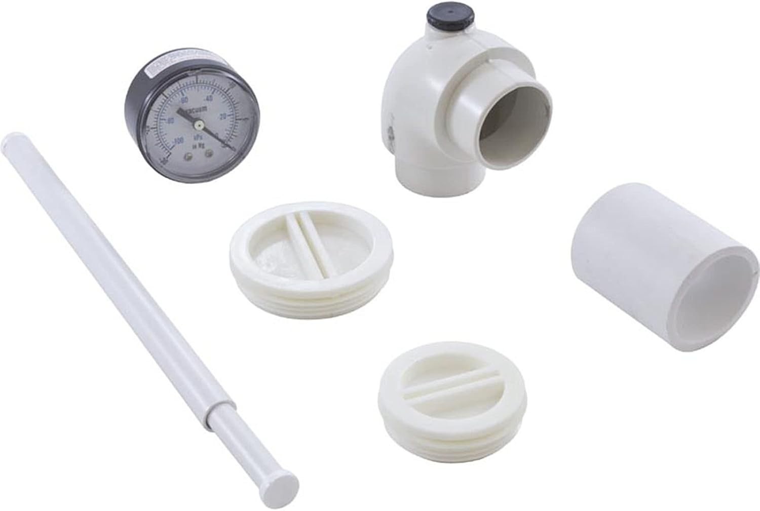 Smart Vac-Mate Pool Skimmer Attachment – White – Maximizes Surface Skimming