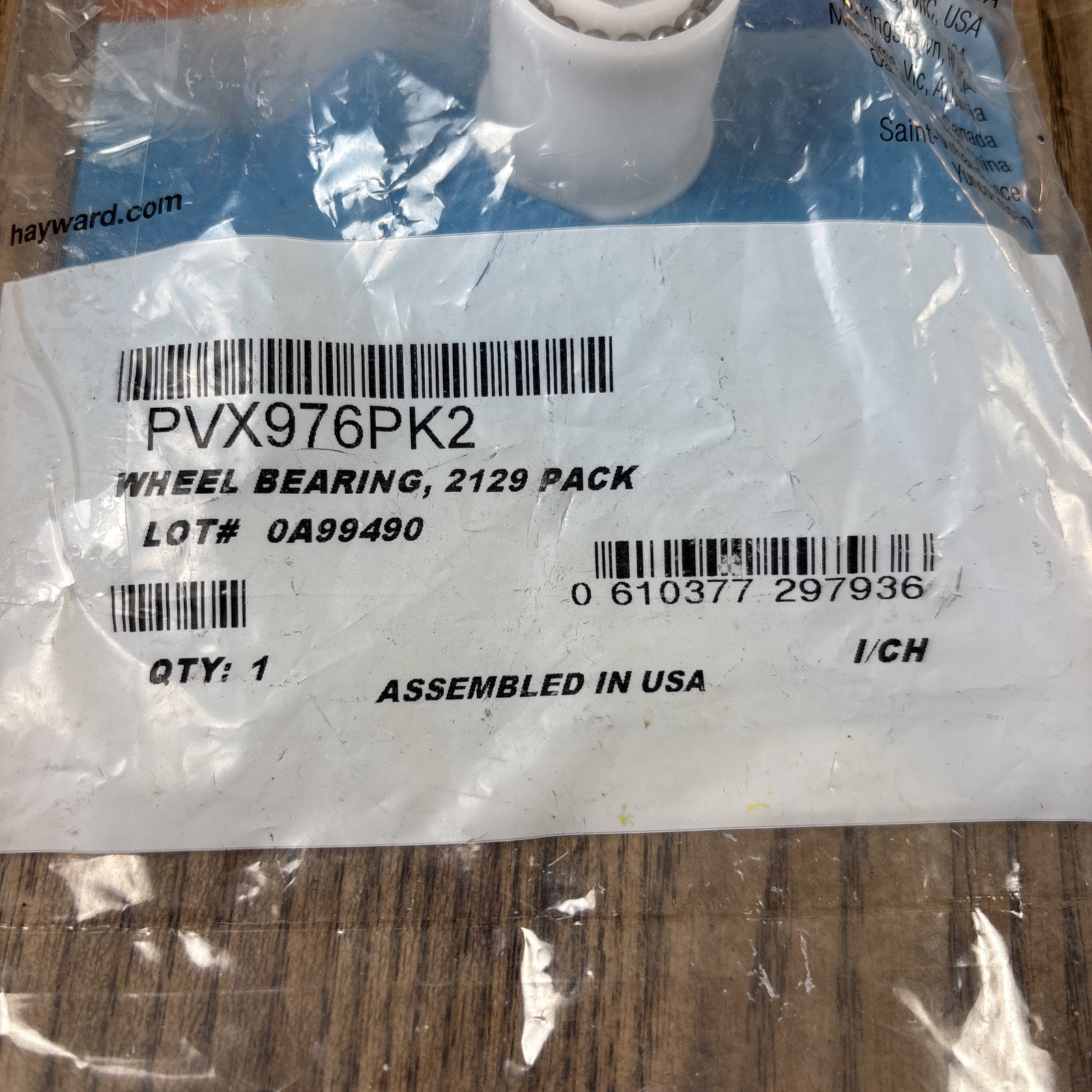 PVX976PK2 Wheel Bearing Repair Kit for Hayward 1 Bearing