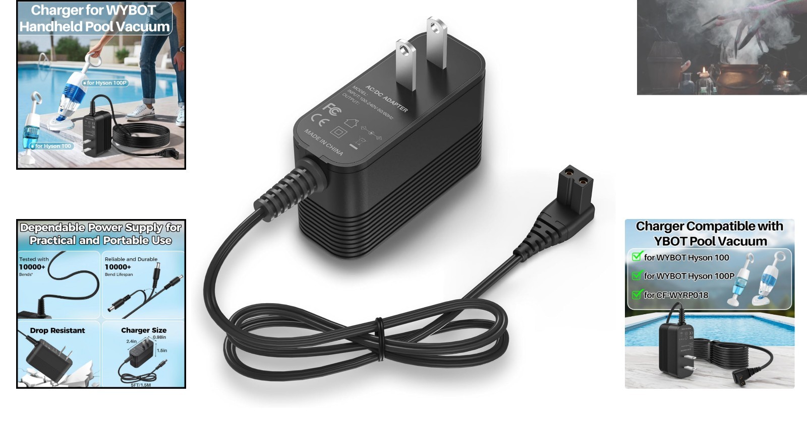 Smart Pool Vacuum Charger 12.6V for WYBOT Hyson Models – Overvoltage Protection