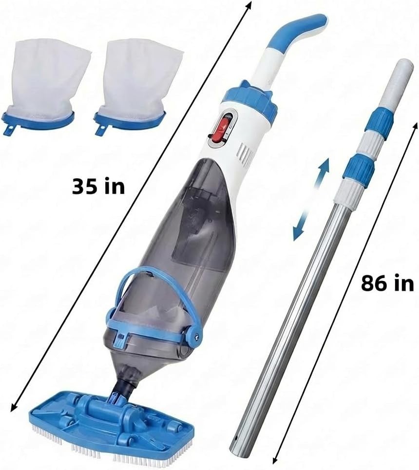 Pool Vacuum for Above Ground/in Ground Pool Handheld Rechargeable Pool Cleaner