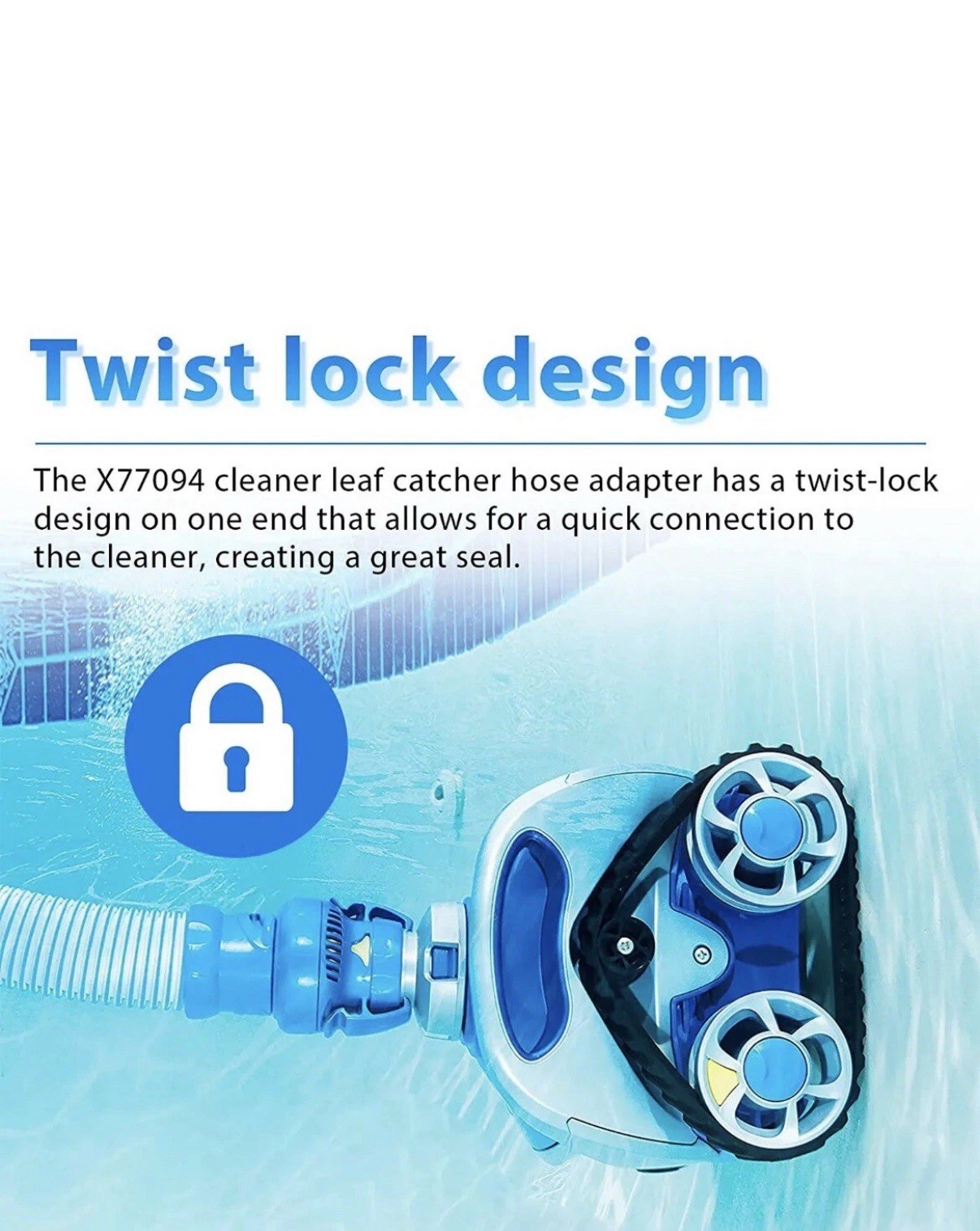 Pool Cleaner Suction Fitting Adapter Hose (X77094) New Fit For Zodiac MX8 Mx6