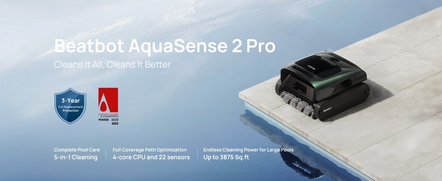 Beatbot AquaSense 2 Pro Cordless Robotic Pool Vacuum Cleaner ( Used )