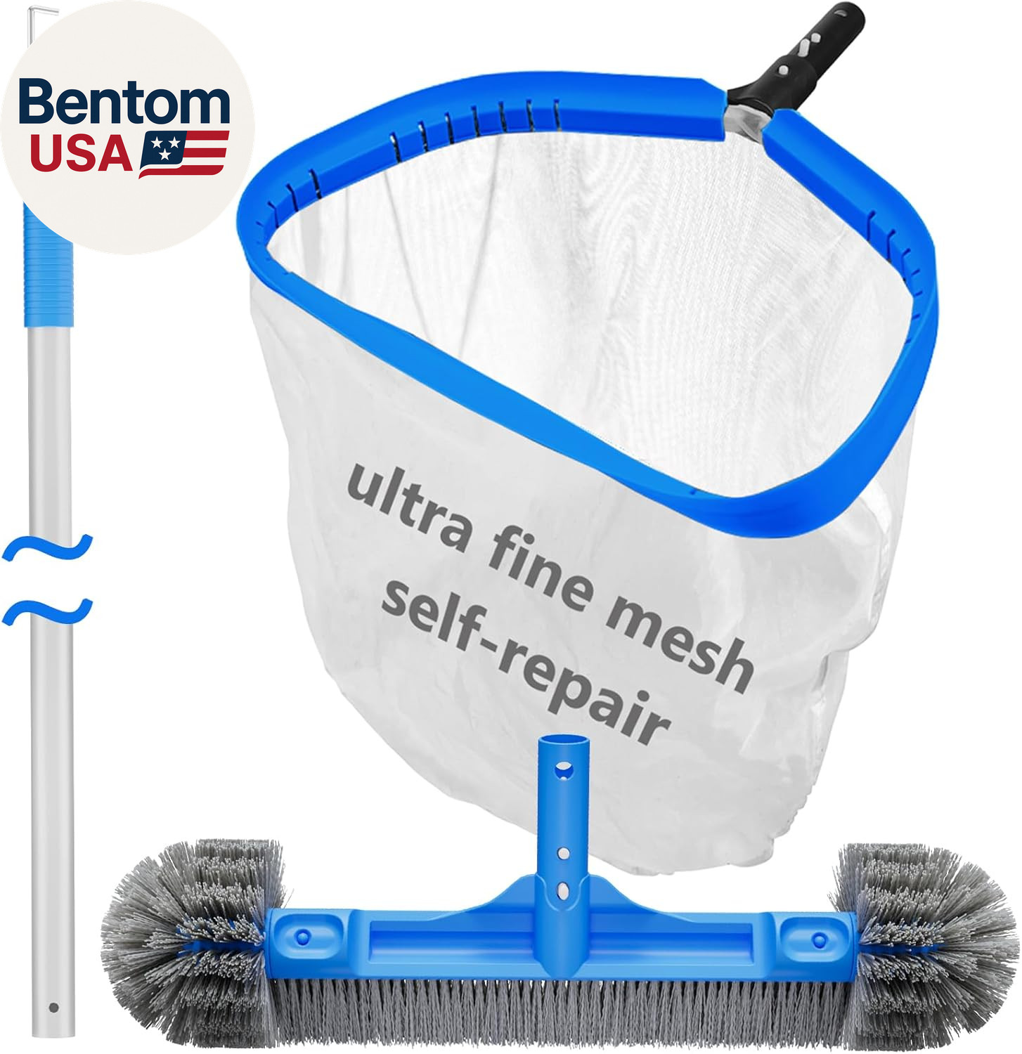 Pool Cleaning Kit Full Set – 17.5 » Self-Repair Pool Nylon Net Ultra Fine Mesh &