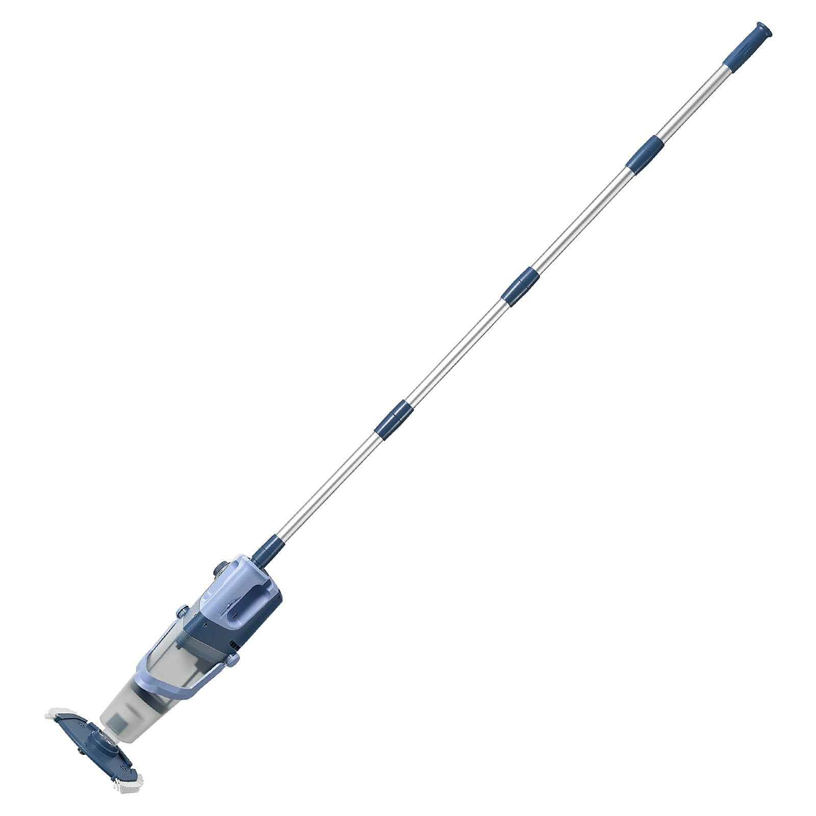 Cordless Pool Vacuum 26 GPM Rechargeable Spa Hot Tub Cleaner w/ Extension Pole