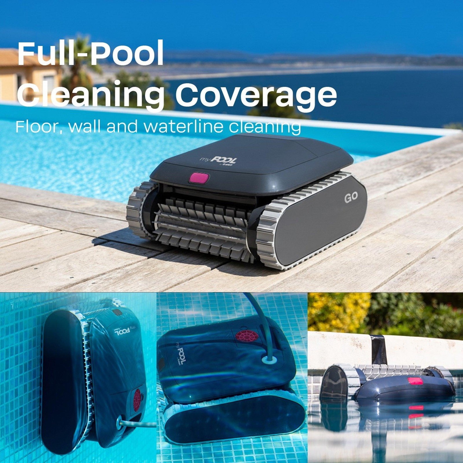 BWT MyPool Go Robotic Pool Cleaner RU2N-NOY0-GOO70
