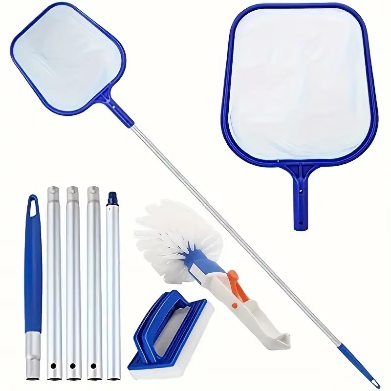 3pcs Pool Cleaning Kit 3pcs Complete Pool Cleaning Kit ， 5-Section Aluminum Pole