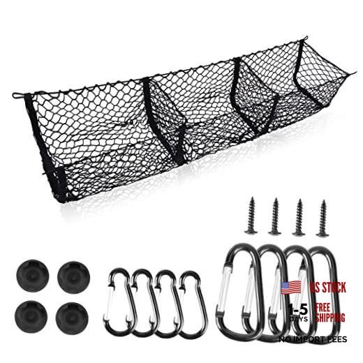 Cargo Net Trunk Bed Organizer for Ford/Dodge/GMC/Chevy 59 inches