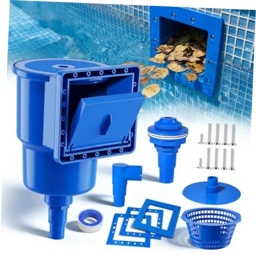 Above Ground Pool Skimmer, Heavy Duty Through-Wall Mount Pool Skimmer Kit with