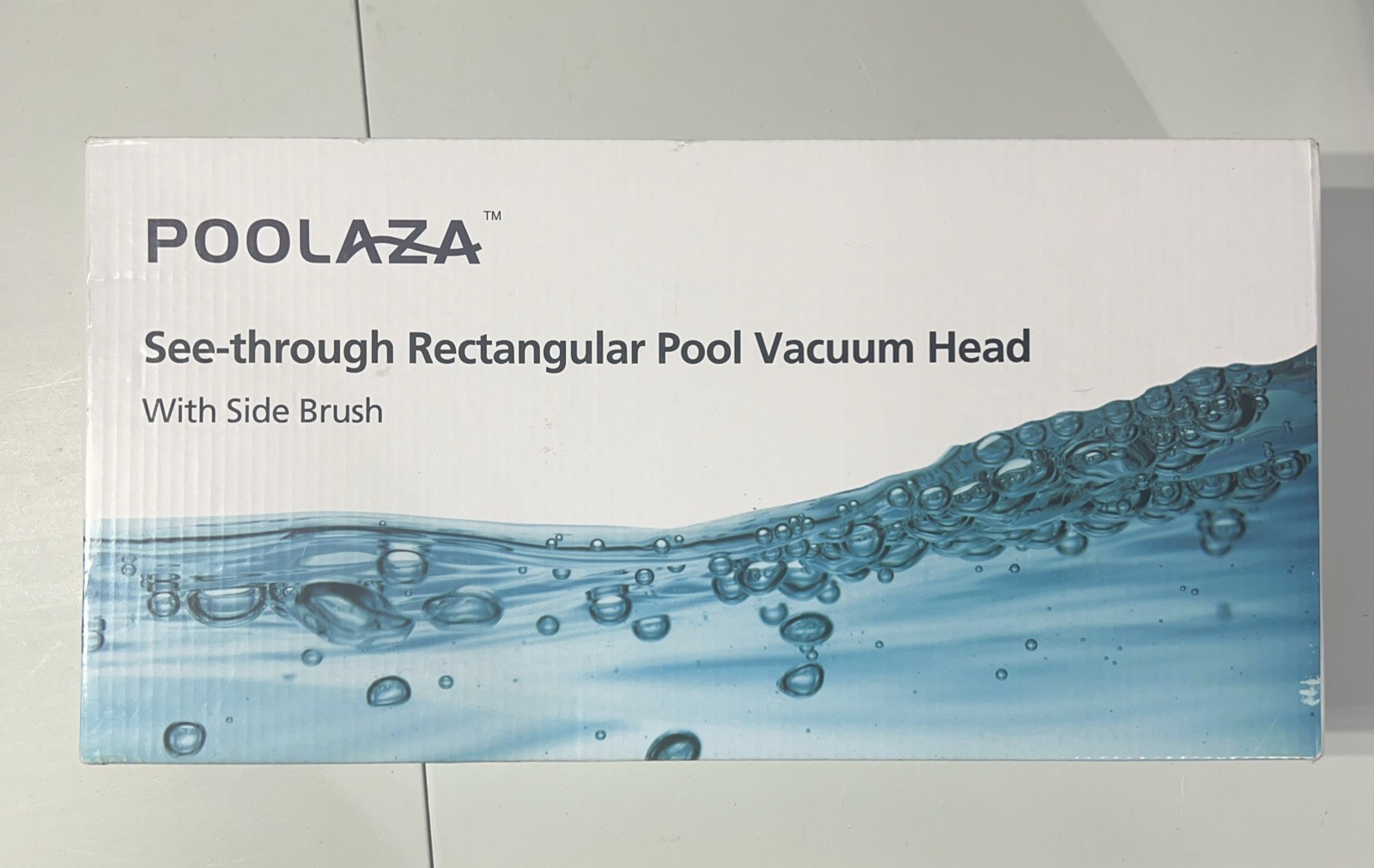Poolaza 4-piece See Through Rectangular Pool Vacuum Head With Side Brush