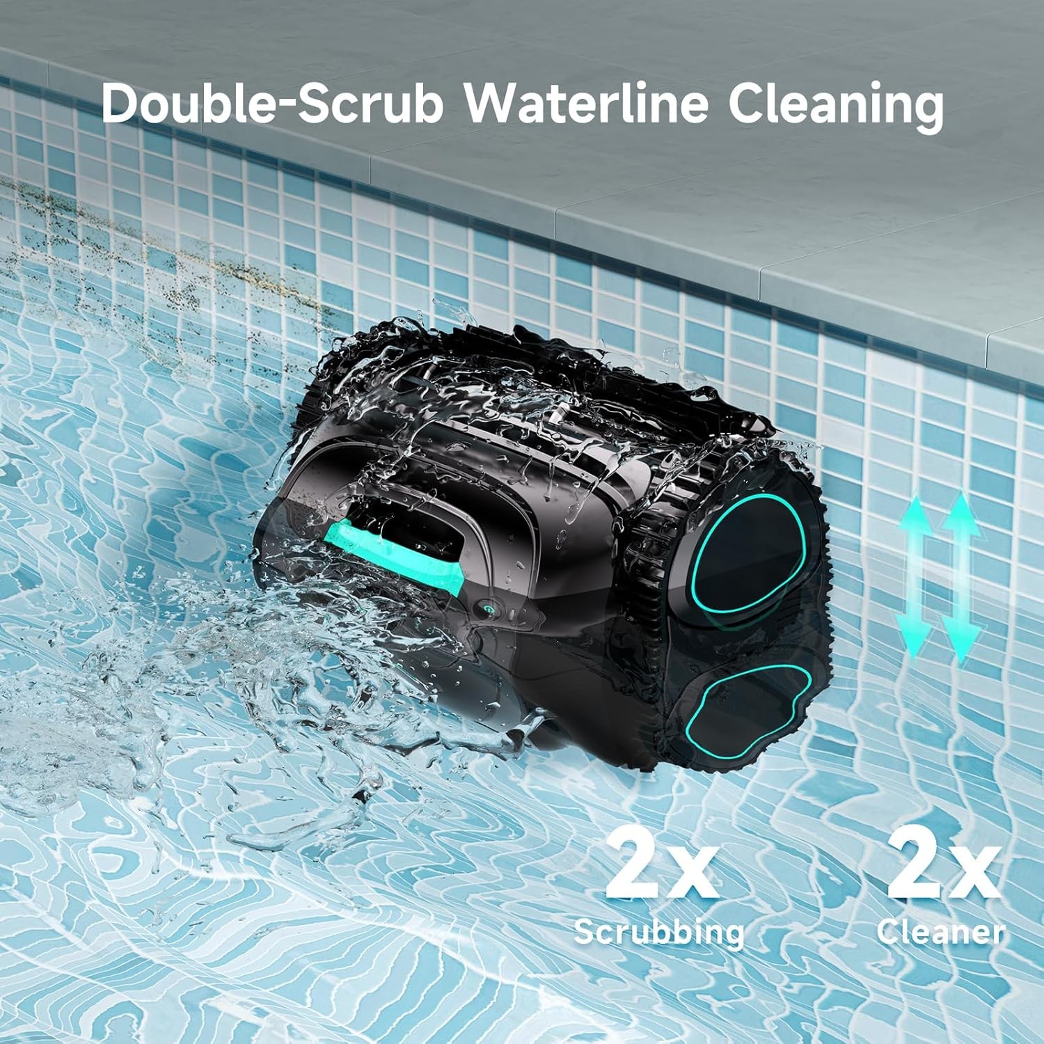 WYBOT C1 Pool Cleaner Wall Climb Cordless Robotic Pool Robot In-Ground Pools APP